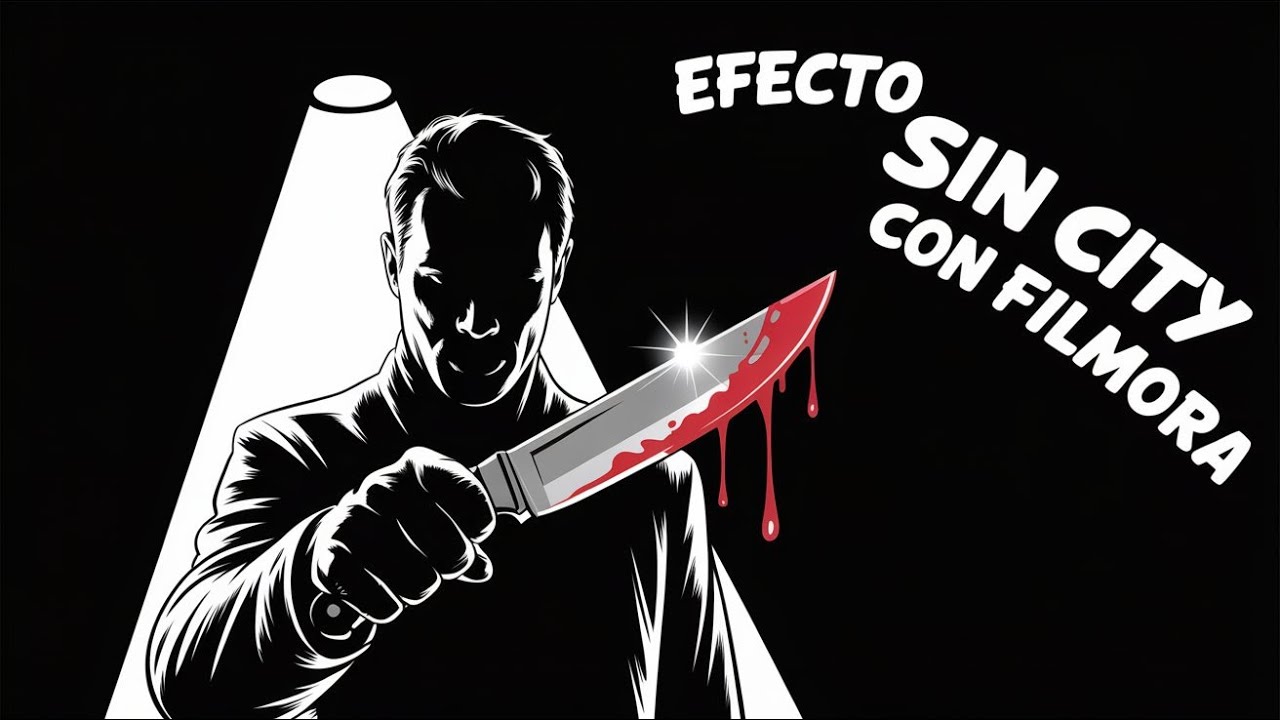 Efectos de cine con Filmora Efecto Sin City