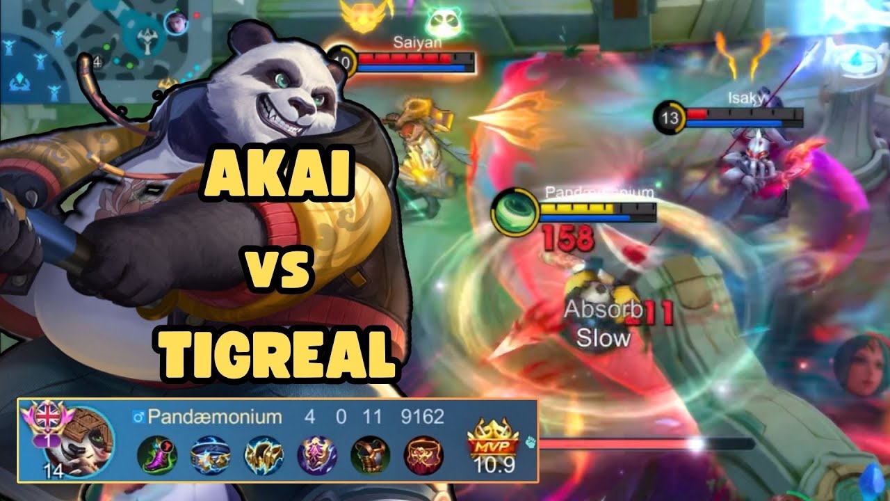 Top Global Akai Vs Tigreal — Mythical Immortal Gameplay | Mobile Legends