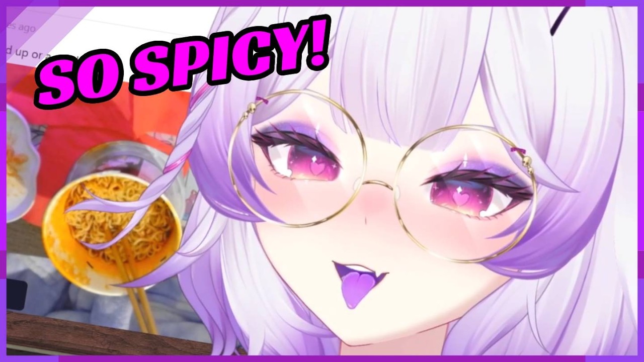 Mavie Eats Spicy Noodles with Handcam!