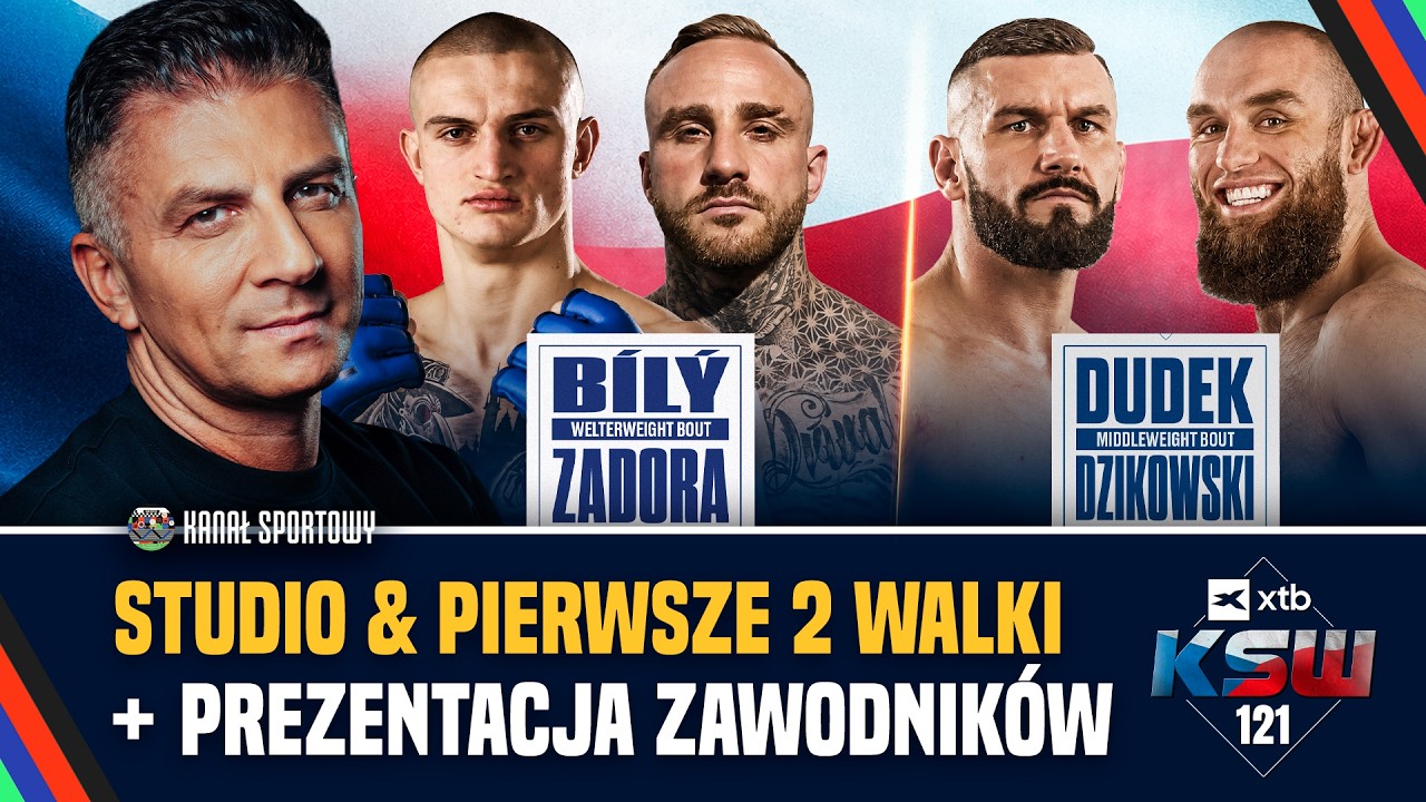 XTB KSW 121 | 2 WALKI + STUDIO I PREZENTACJA ZAWODNIK&Oacute;W NA ŻYWO: BOREK I GOŚCIE ZAPRASZAJĄ!
