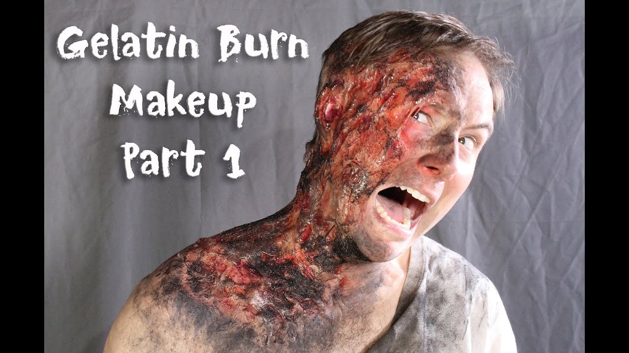FX Makeup Tutorial - Gelatin Burn Makeup Part 1