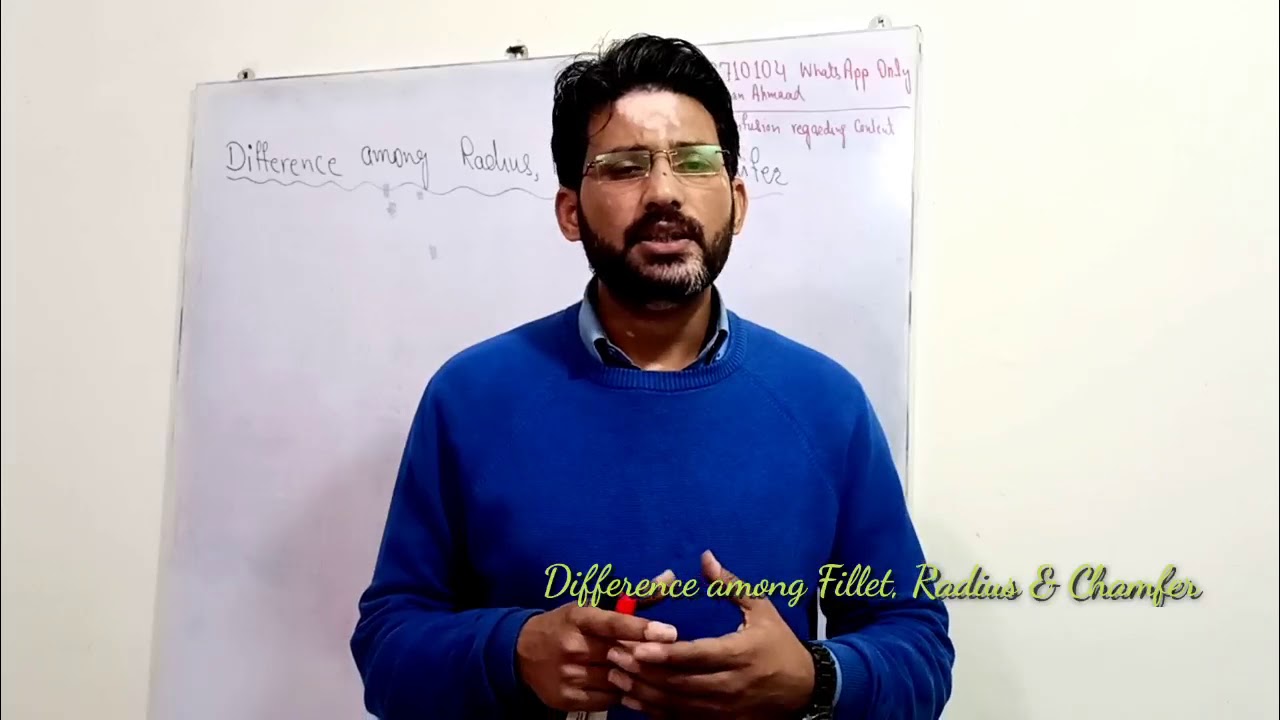 Difference among Fillet, Radius & Champer