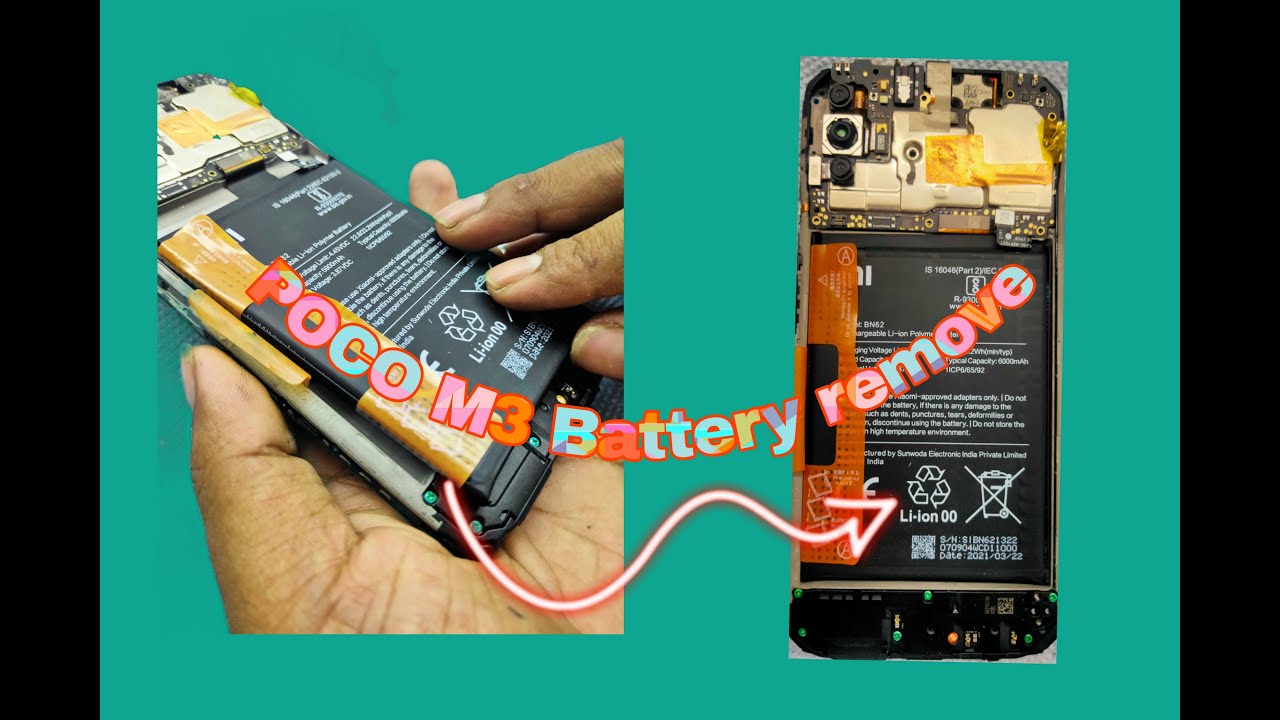 HOW TO POCO M3 REMOVE  BATTERY