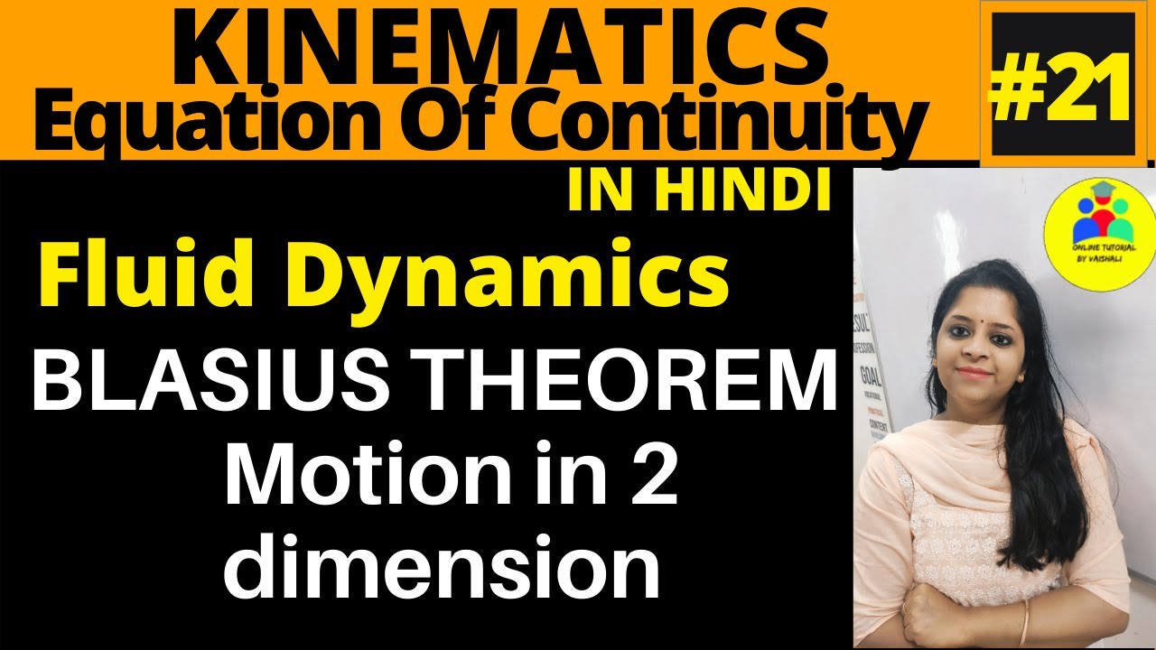 Blasius theorem |Fluid Dynamics | Motion in two dimension|msc maths