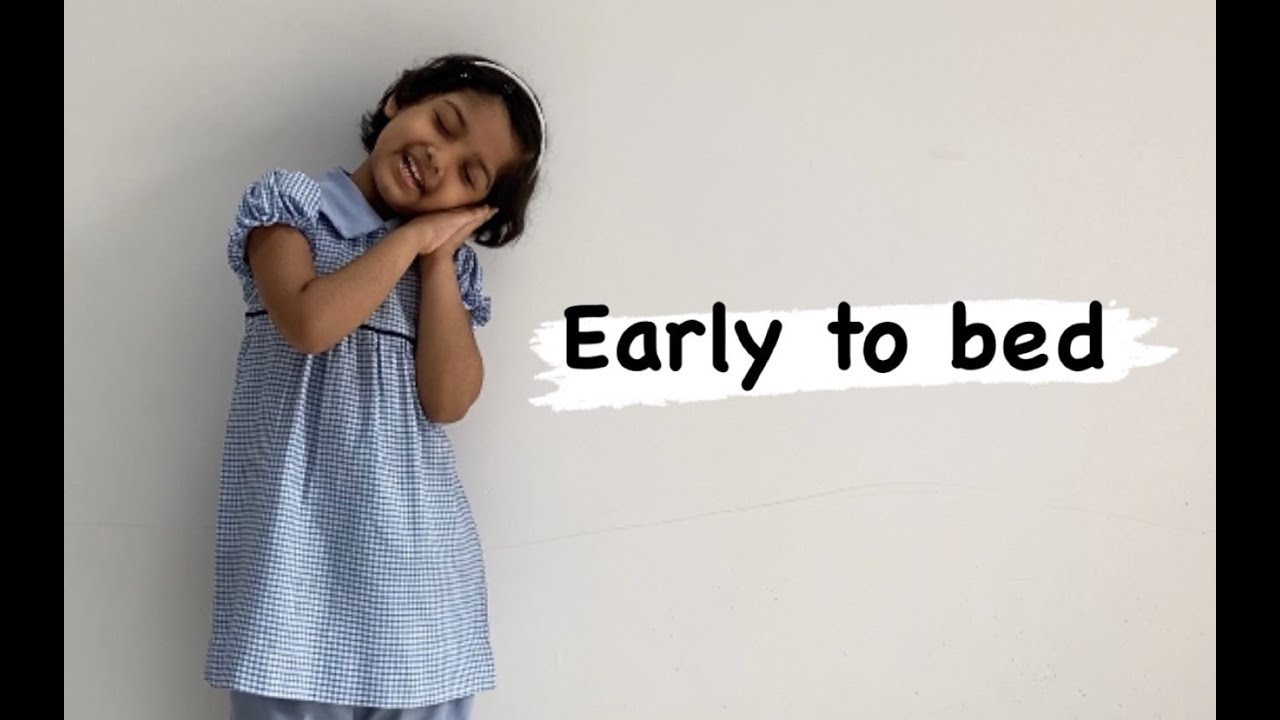 Early to bed | LKG - Rhyme with actions | repeated | easy to learn | Twaiba Twannan | IIS Jeddah