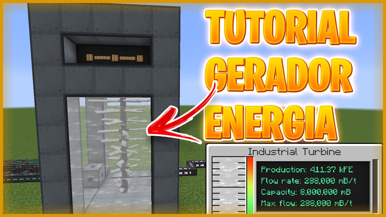 TUTORIAL - MELHOR GERADOR DE ENERGIA MEKANISM TURBINA INDUSTRIAL  ‹ FELIPE D ›