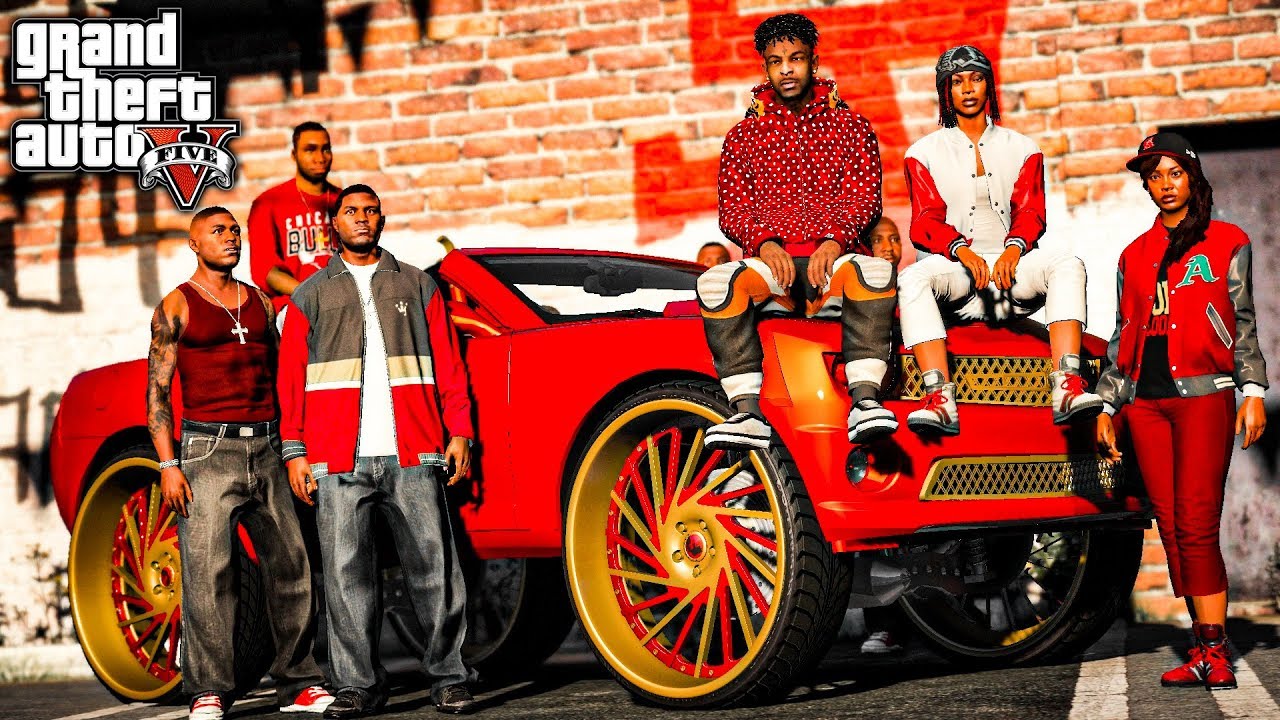 BLOODS VS CRIPS GANG WARS 9 (GTA 5 MODS)