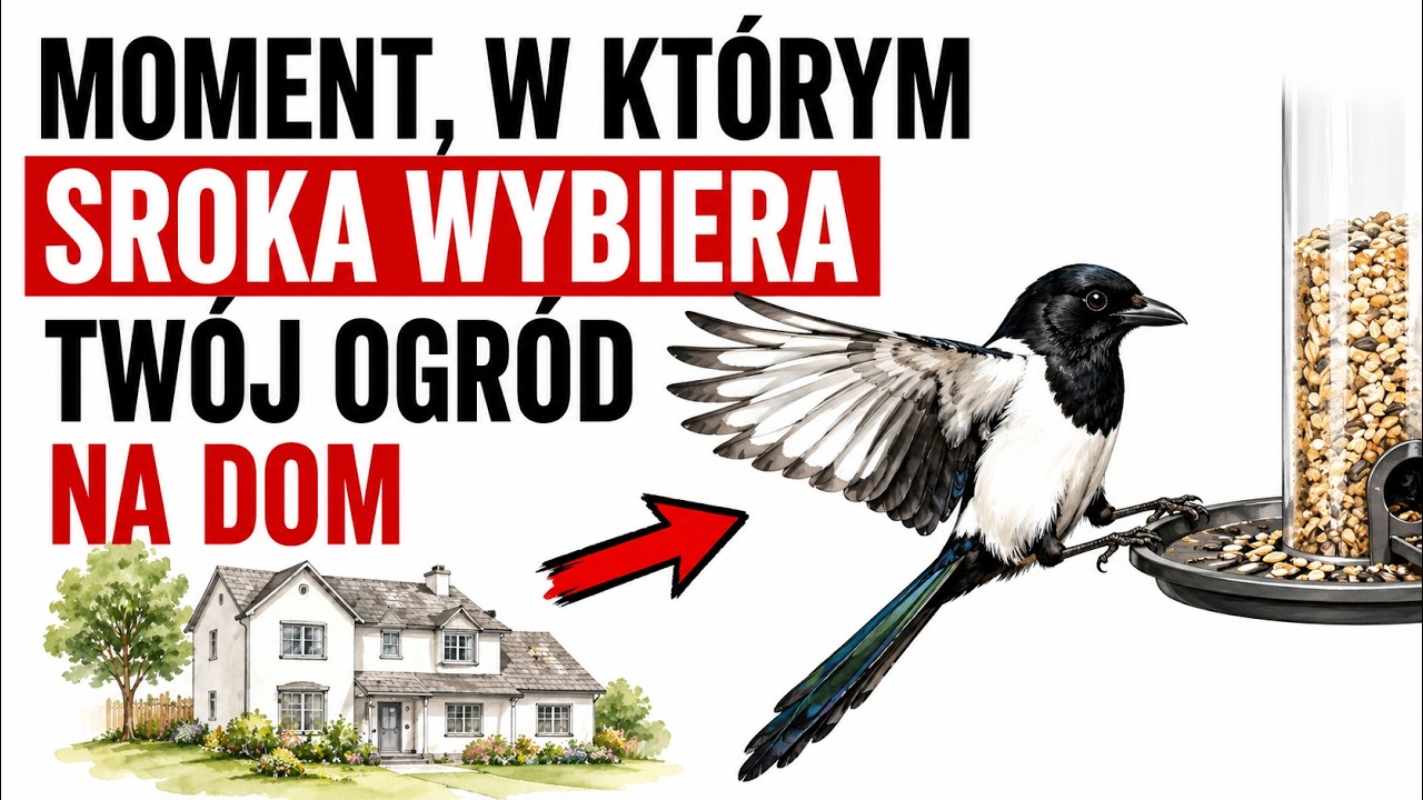 Moment, w kt&oacute;rym sroka uznaje tw&oacute;j ogr&oacute;d za dom &mdash; i dlaczego większość ludzi tego nie zauważa