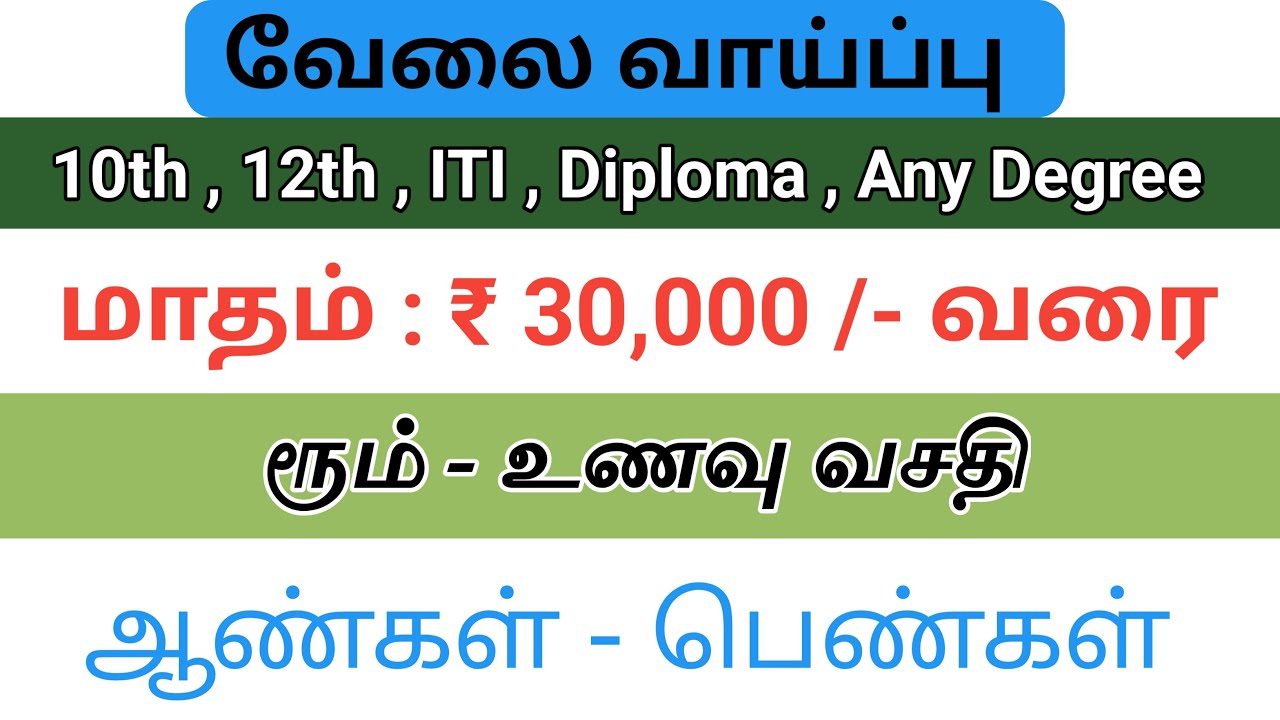 CHENNAI & MADURAI JOBS | MADURAI JOBS | CHENNAI JOB VACANCY 2025 TAMIL | CHENNAI JOBS TODAY