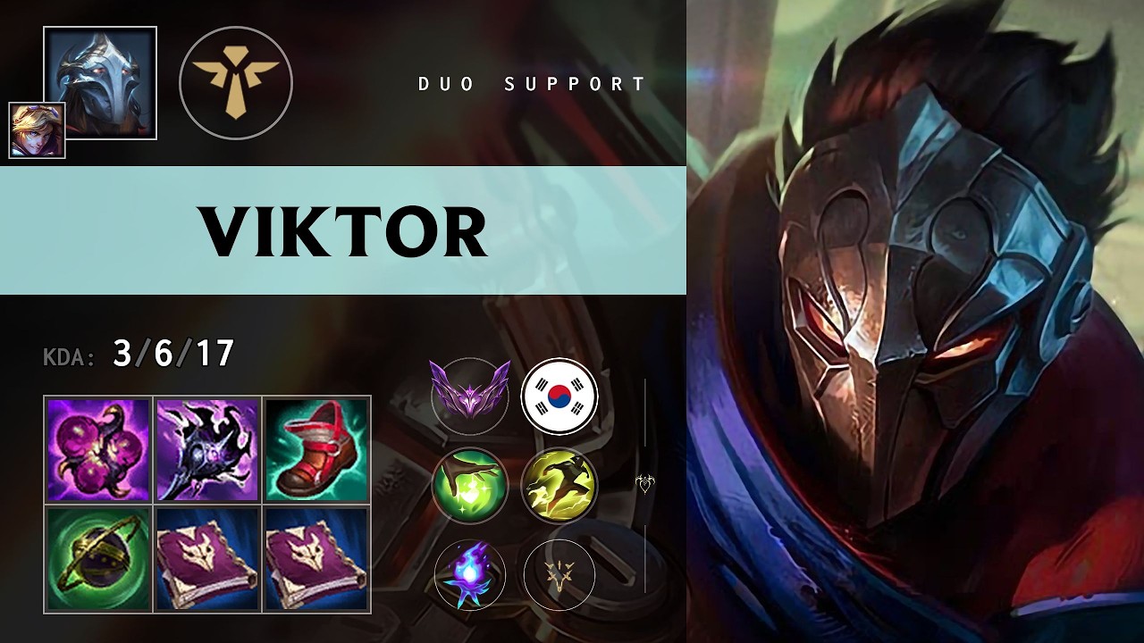 Viktor Support vs Leona - KR Master Patch 26.16