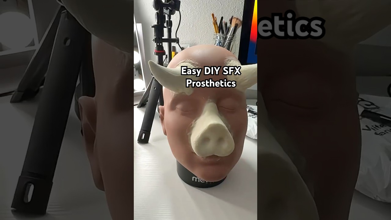 D.I.Y. prosthetics tutorial for SFX halloween makeup  #halloweenmakeup #sfxmakeup #prosthetics