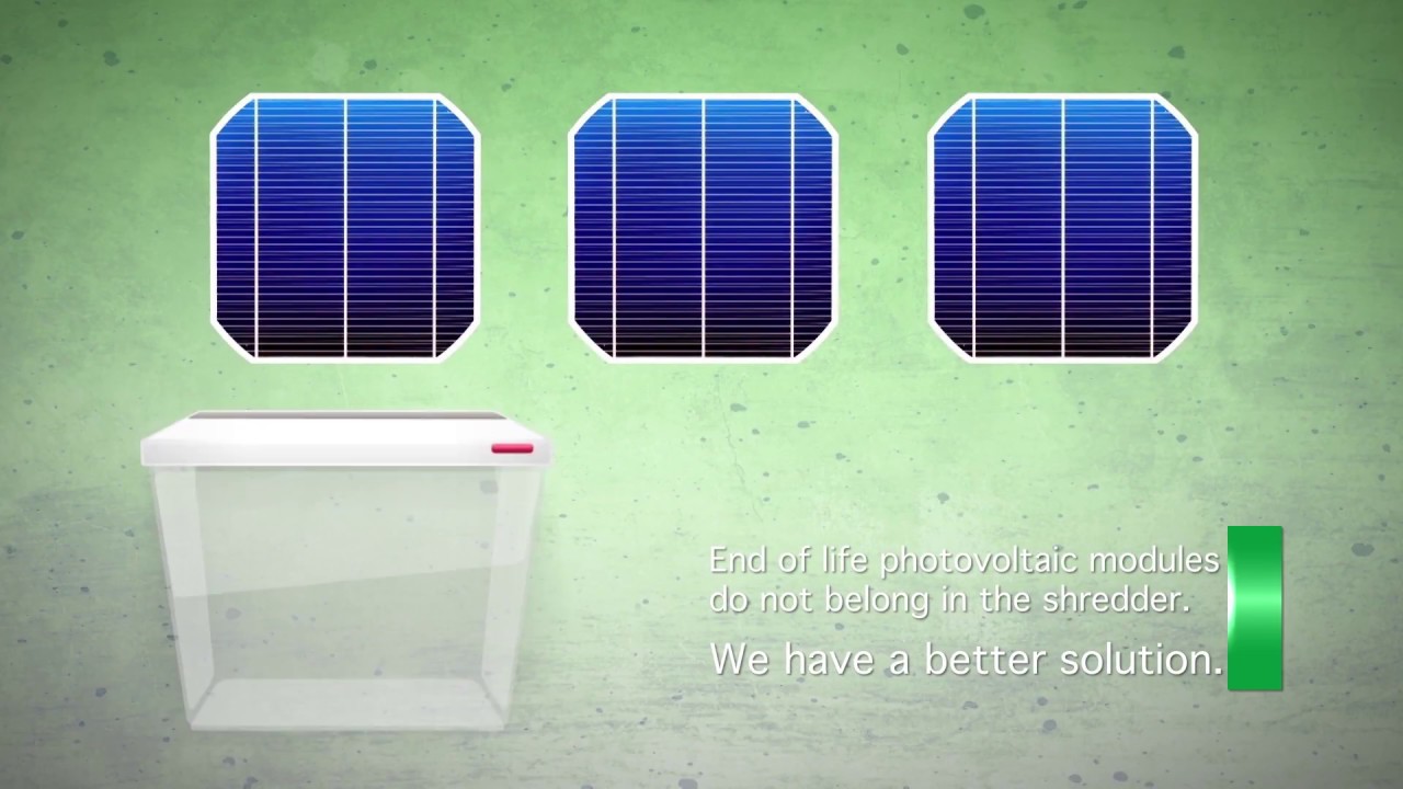 Recycling von ausgedienten Photovoltaik-Panels mit weltweit einzig sinnvollem Verfahren