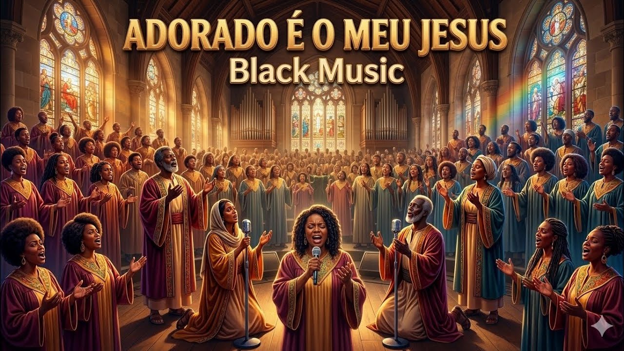 Black Music Gospel: ADORADO É O MEU JESUS (Mass Choir Worship)