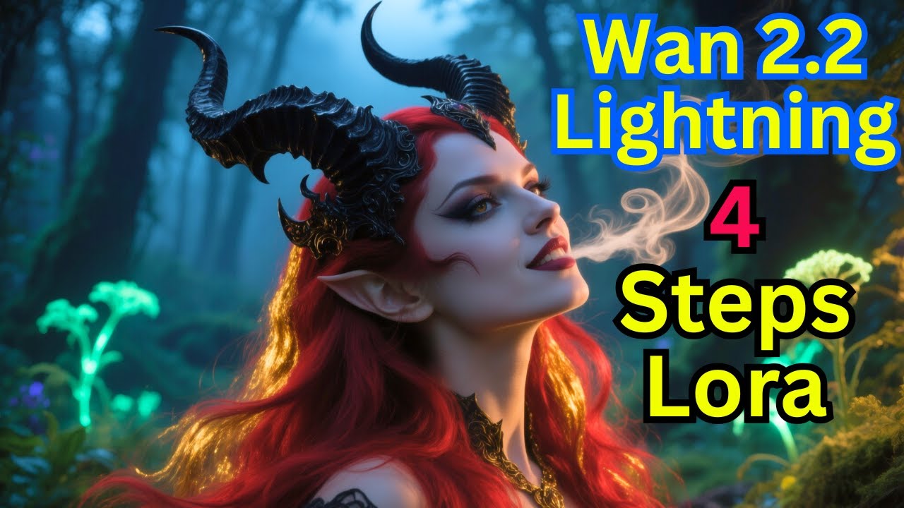 Wan 2.2 Lightning LoRA - Image2Video And Text2Video Generation Fast With The Same Wan Quality