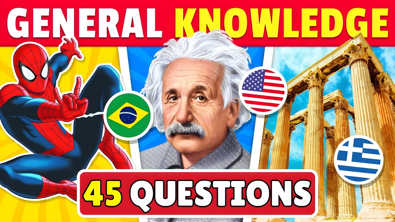 🧠 45 General Knowledge Questions That Will Test Your Brain! | Craziest Quiz Challenge