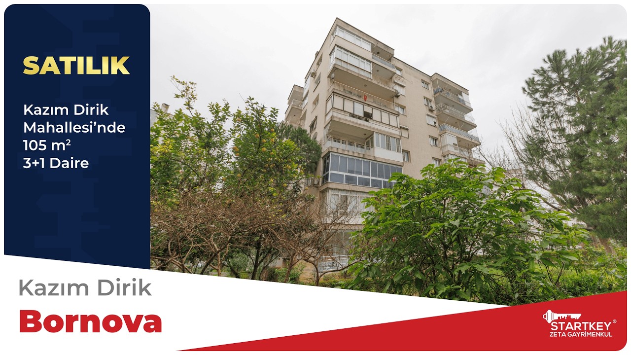BORNOVA ÖZKANLAR'DA AVANTAJLI KONUMDA 3+1 SATILIK DAİRE