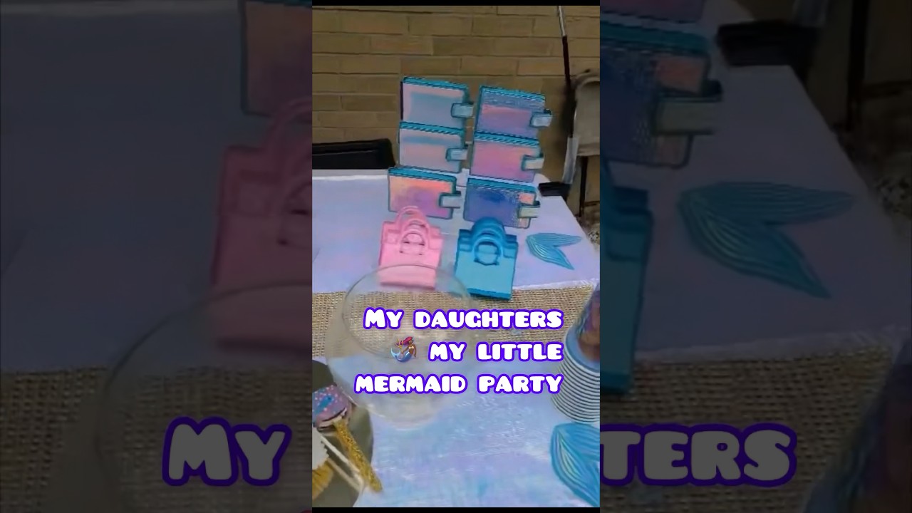 My little mermaid party for my daughter 