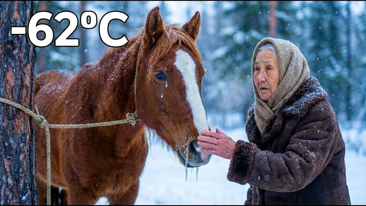 Siberian Elder Finds Abandoned Horse in  62°C & Saves It – What Happened Next Will Make You Cry 🐴