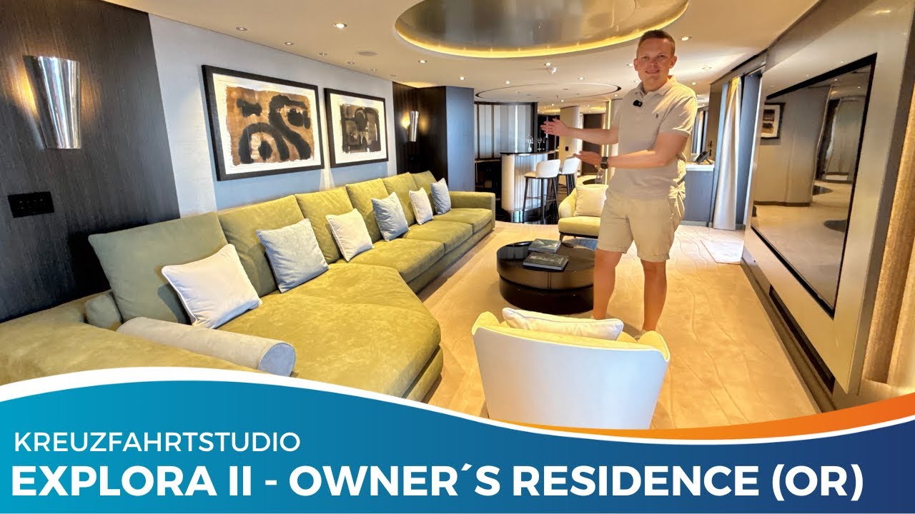 Die exklusivste Suite an Bord: Owner’s Residence mit 280 qm2 auf der EXPLORA II
