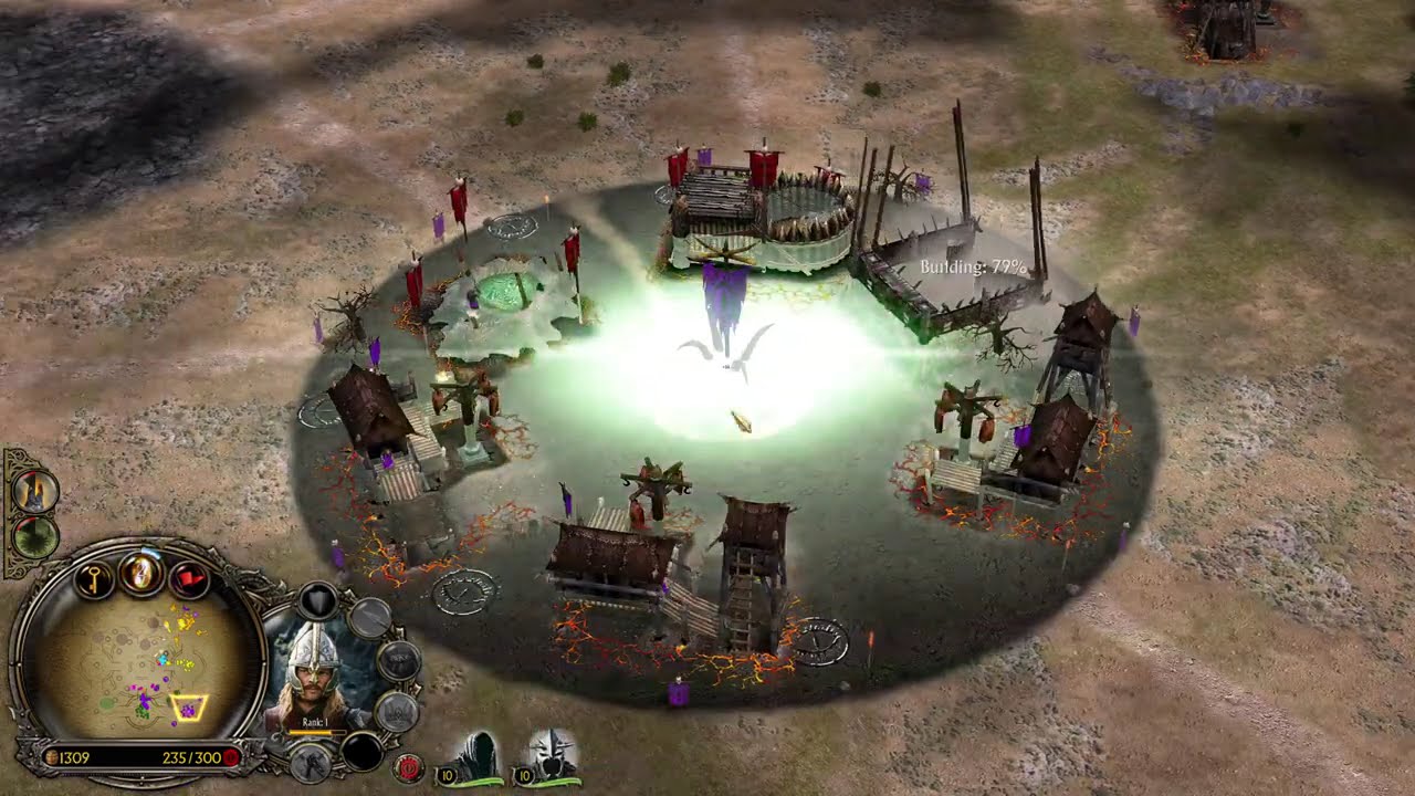 Bfme Patch 2.22 Skirmish 4V4 (Mordor) 4K No Commentary