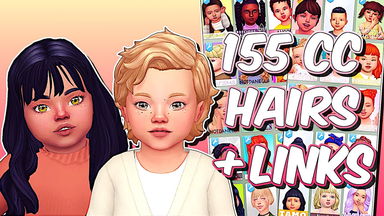 The Sims 4 | MAXIS MATCH TODDLER HAIR COLLECTION | Custom Content Showcase + Links