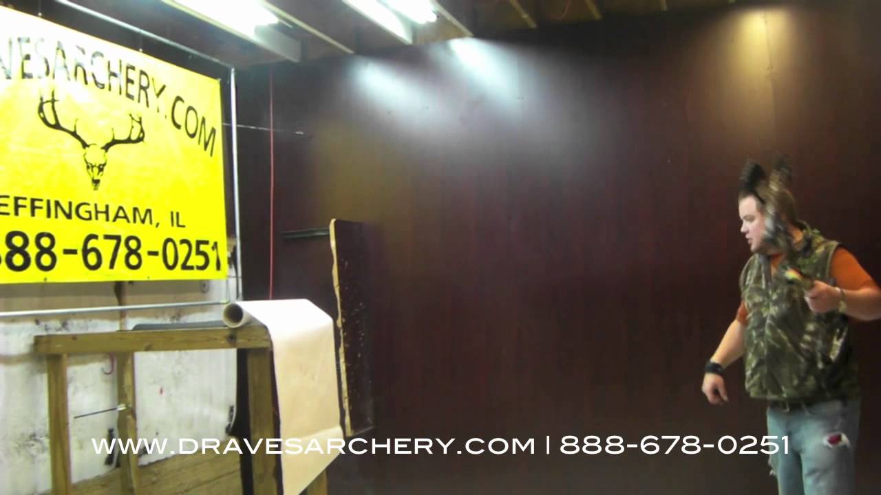 Стрельба и настройка бумаги на НОВОМ Mathews Heli-m 2012 года в Draves Archery | Часть I