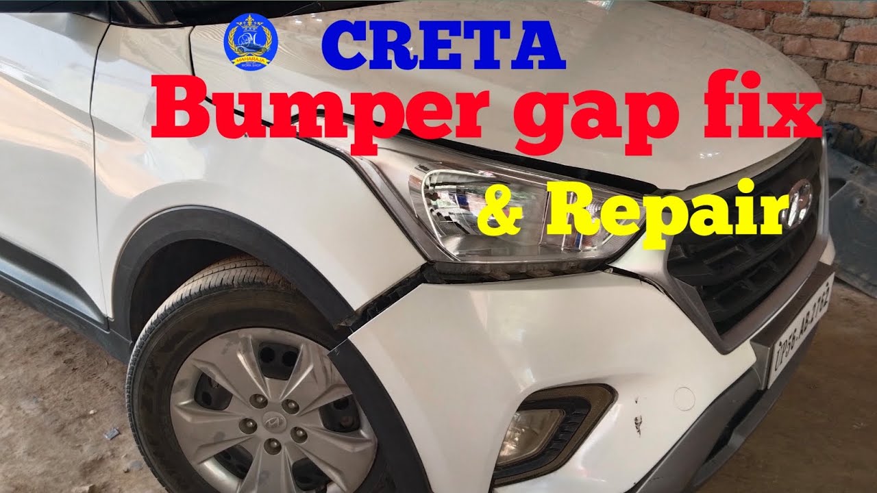 Hyundai creta Bumper gap fix & Repair, Car bumper repair