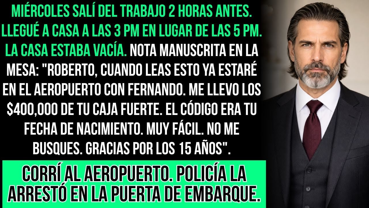 Llegué Temprano Del Trabajo. Encontré Nota En La Mesa: 