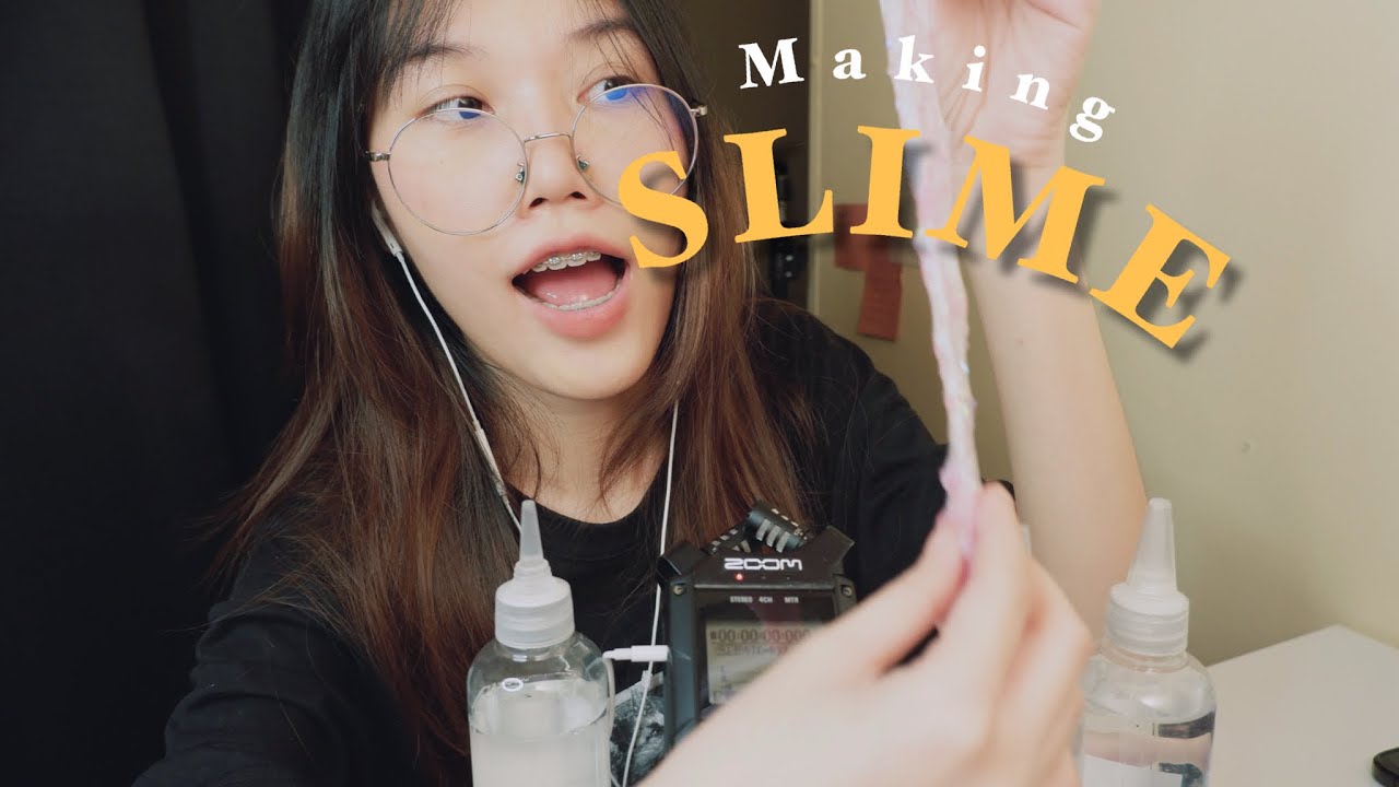 ASMR Thai Soft Spoken / Making Slime / หาทำนะ