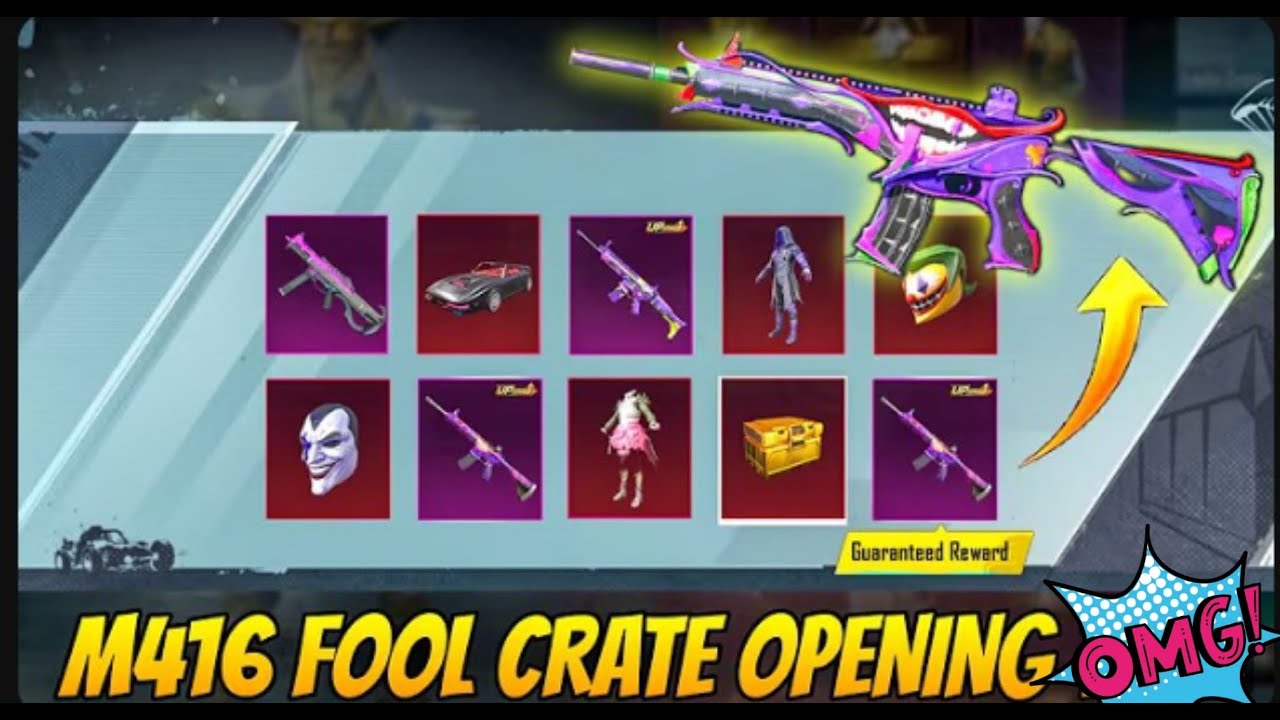 M4 Fool Crate Opening Bgmi | Legacy Loot Crate Opening | The Fool M416 Joker Forest Elf Jonathan Set