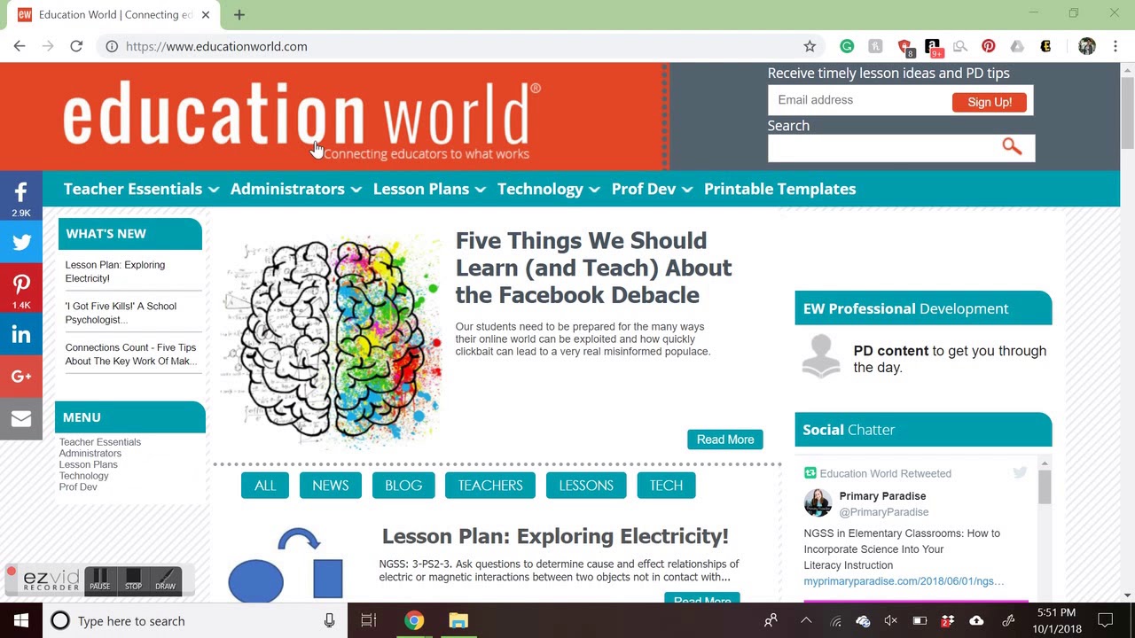 Teaching Resource: EducationWorld.com