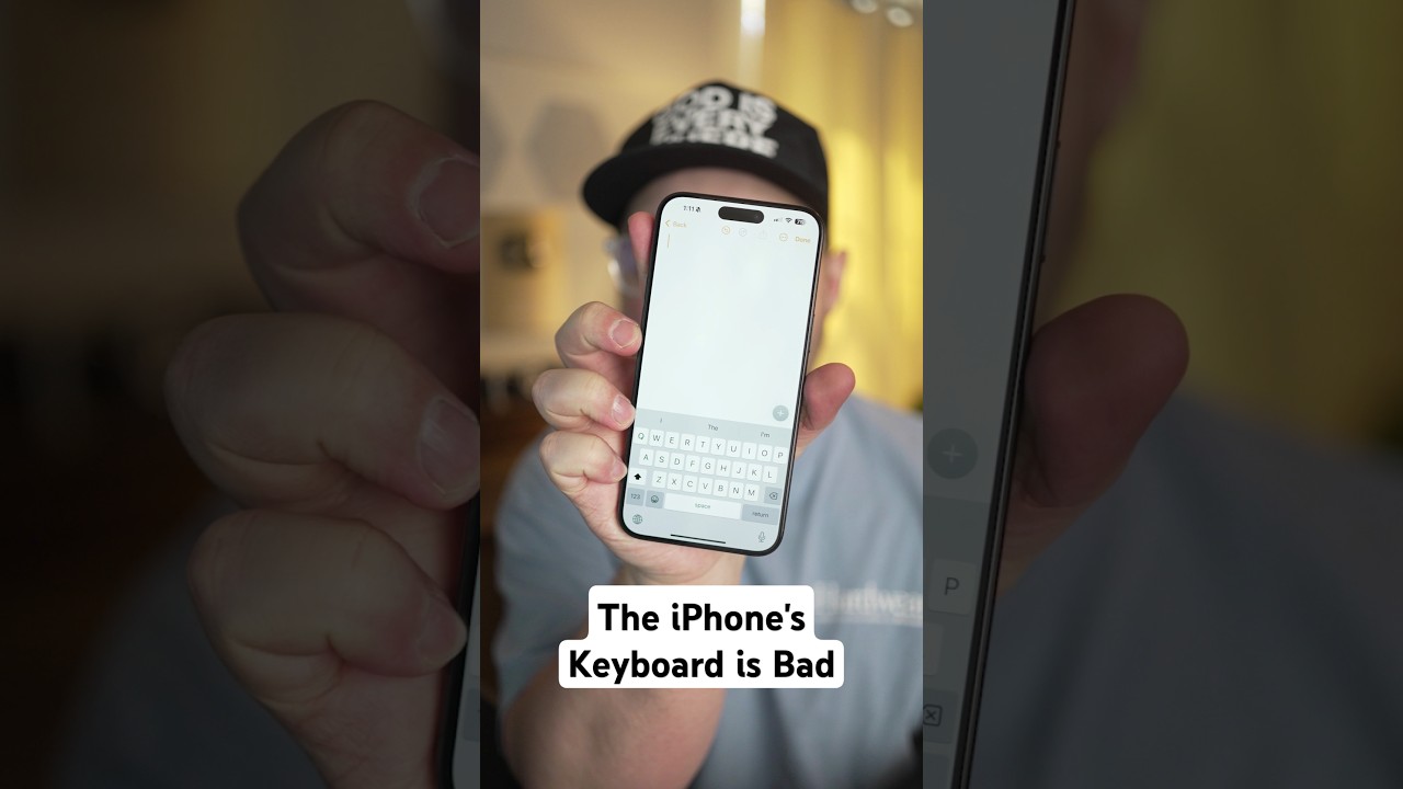 The iPhone's Keyboard is Bad
