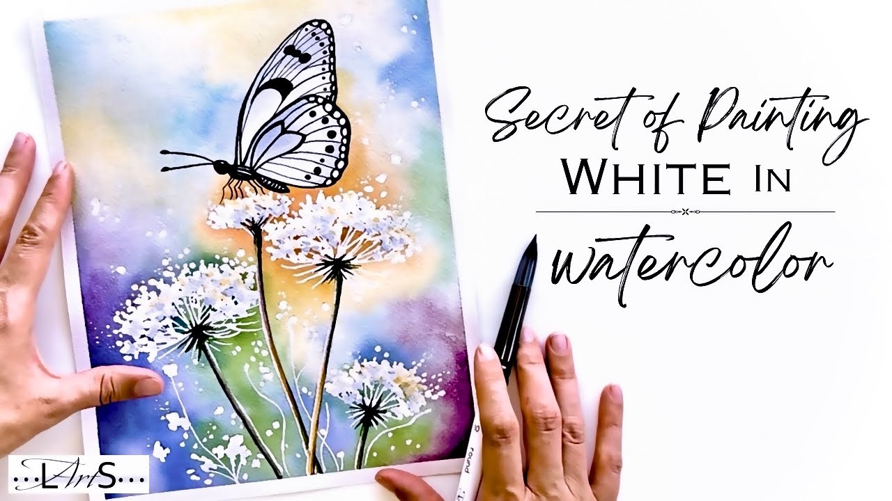 Have YOU Dared Try THIS?! 🫣😱 Intriguing Role WHITE Plays in Colorful Watercolor Butterfly Painting!