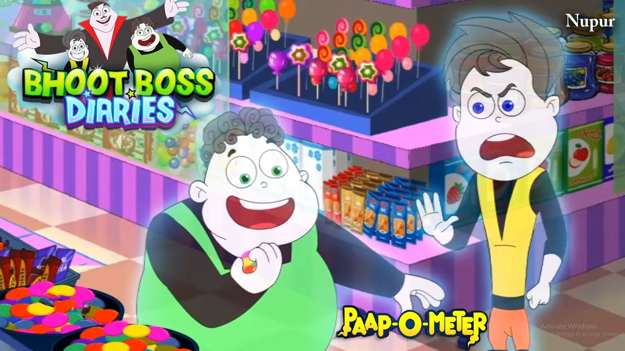 थकेला पकेला की Candy पार्टी | Paap-O-Meter | Bhoot Boss Latest Episode | Kids Cartoon