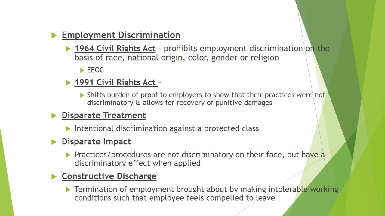Employment Law Overview