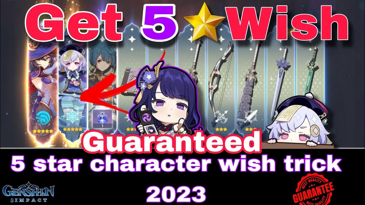 🌟 Genshin Impact: Guaranteed 5-Star Characters in 2023! Tips and Tricks! ✨🎯