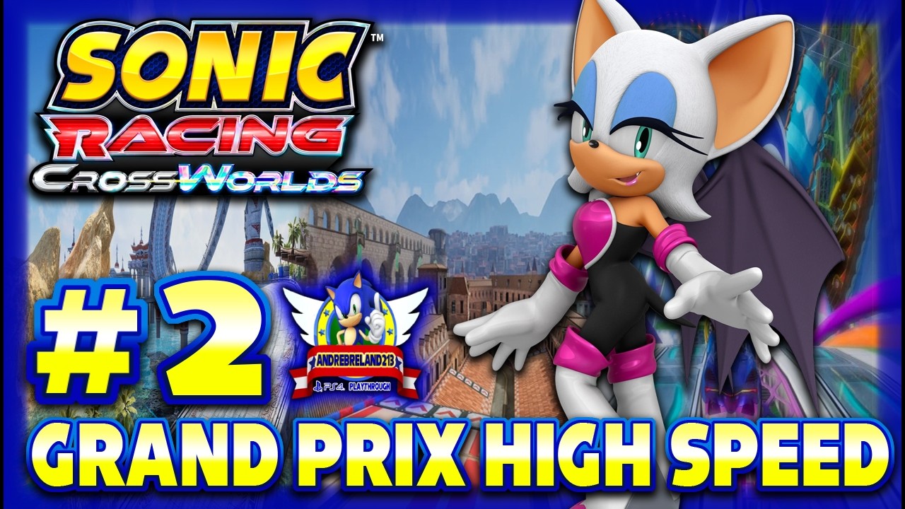 Sonic Racing: CrossWorlds PS5 (1080p60fps) - Grand Prix Part 2 with Rouge