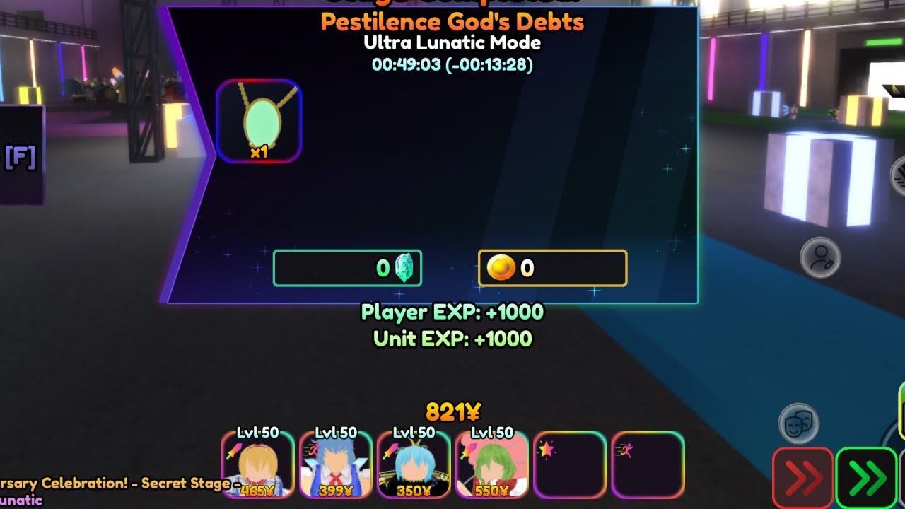TTA Ultra Lunatic Stage - No Mythics and Bosskiller Talent