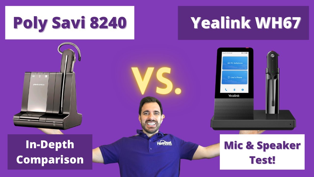 Poly Savi 8240 Vs. Yealink WH67 In-Depth Comparison With Mic & Speaker Test!