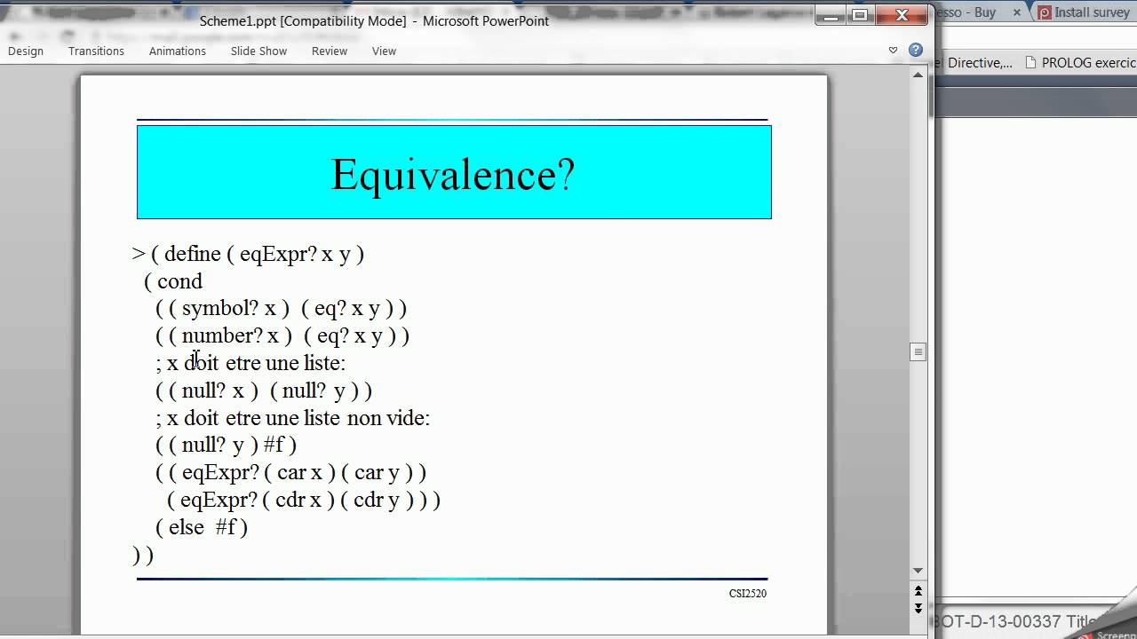 CSI2520 paradigmes de programmation: 2. Quelques exemples
