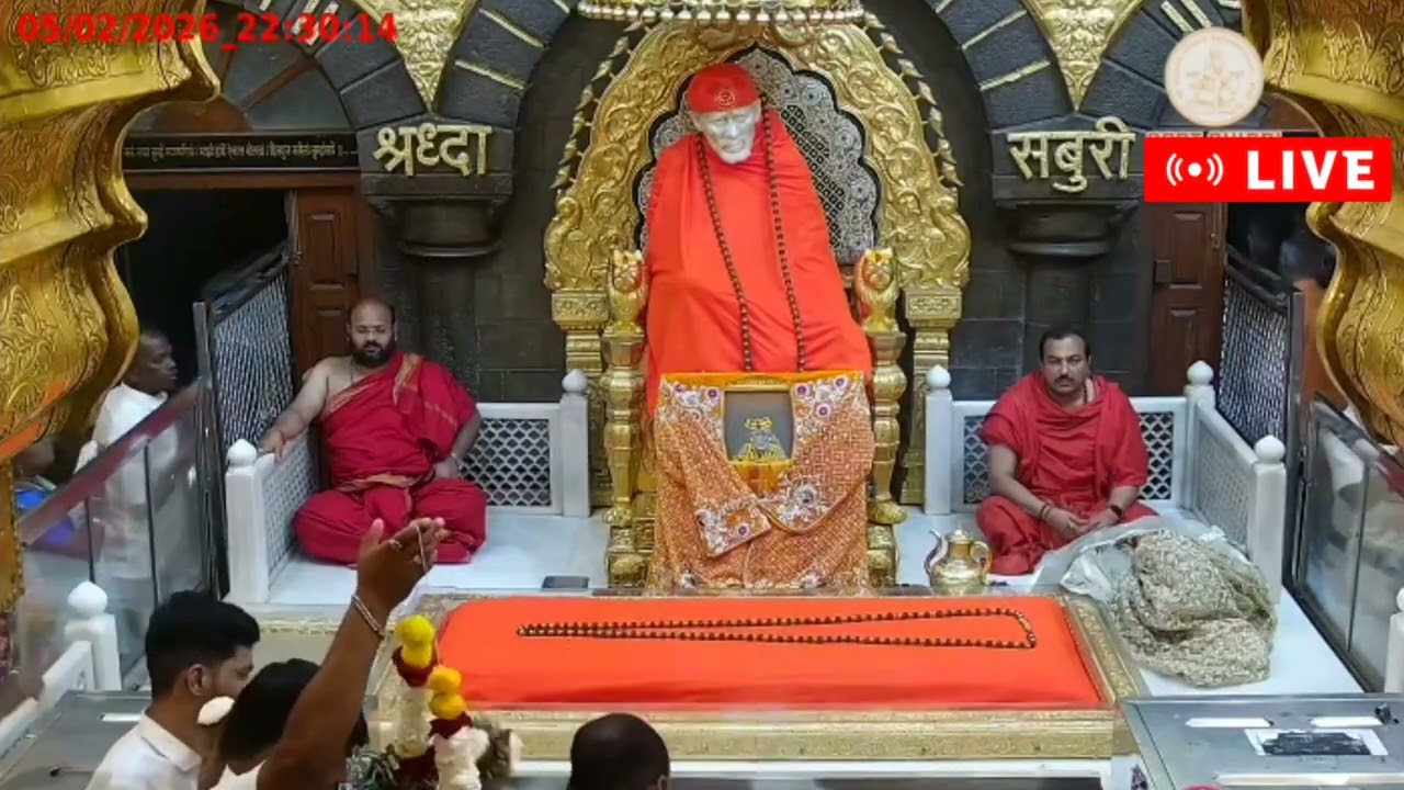 SAI BABA RATRI PALKI DARSHAN ll TODAY LIVE DARSHAN SHIRDI ll 05 February 26 