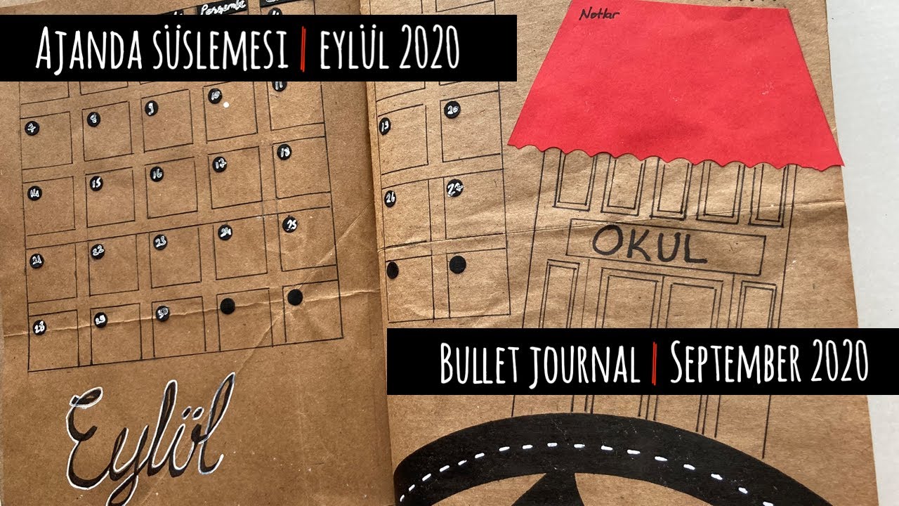 Eylül 2020 ajandası | September 2020 Bullet Journal