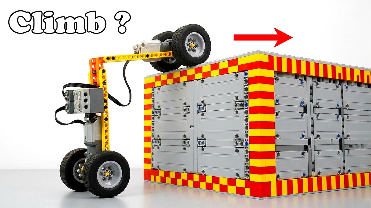 Testing Smart LEGO Climber vs Giant Block | Smart Lego