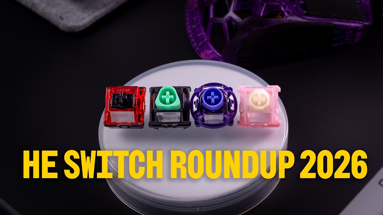 Hall Effect Switch Roundup Early 2026 - WS Flux DC, UFO HE, Jade Delta, Raptor HE V2