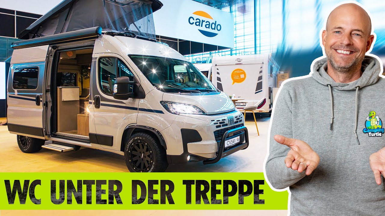 VAN mit TREPPE & ABGETRENNTEM Fahrerhaus | Hecksitzgruppe | XL BAD | Carado CV541 pro