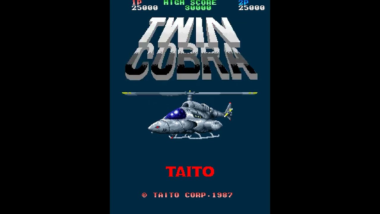 Twin Cobra (Arcade) - 1-ALL Clear [2-9] 3,703,660 Pts