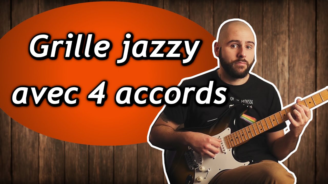 Une grille d'accords jazzy à la guitare