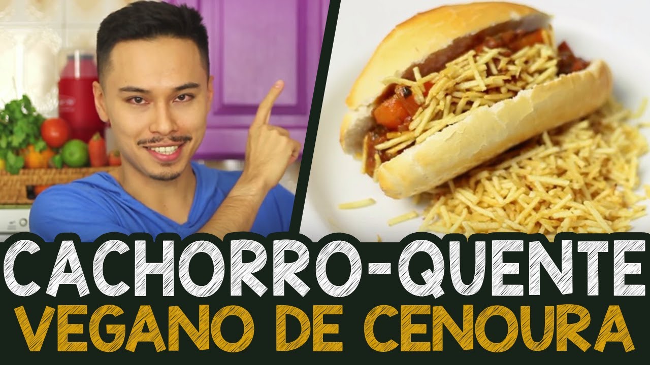 Cachorro-quente Vegano de Cenoura