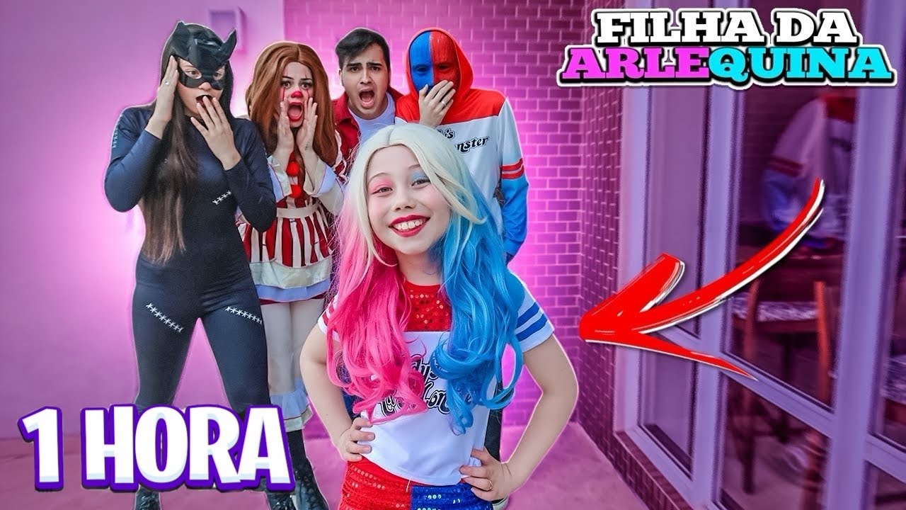 ★ VÁRIOS VÍDEOS DA PRIMEIRA FILHA DA ARLEQUINA CHEGOU NA CIDADE DOS SUPER VILÕES E FOI ABANDONADA ★
