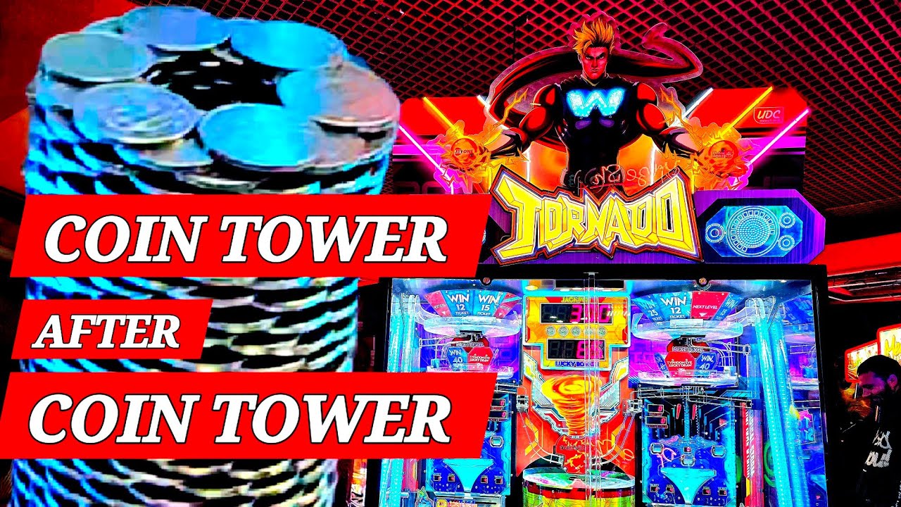 CRAZY COIN PUSHER GAME JORNADO. coin tower How many TICKETS!.uk Arcade amusements holiday Withernsea